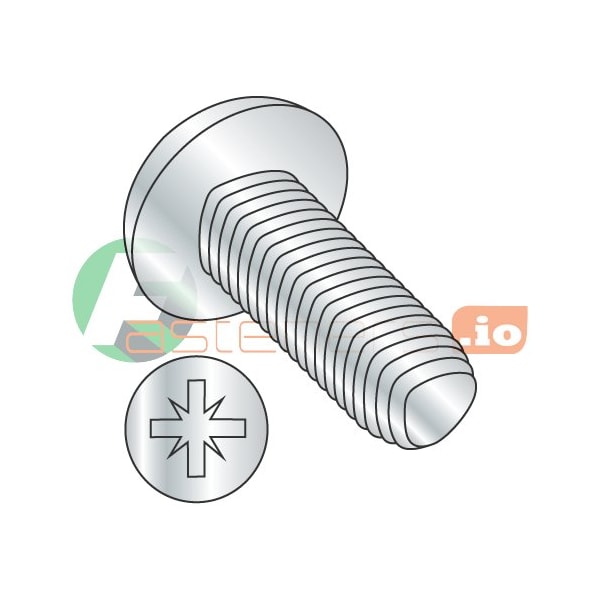 Newport Fasteners Thread Forming Screw, #4-40 x 3/8 in, Zinc Plated Steel Pan Head Pozidriv Drive, 10000 PK 813198 - main